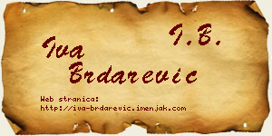 Iva Brdarević vizit kartica